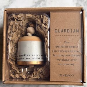 Demdaco Guardian Angel Bell in Cream and Tan